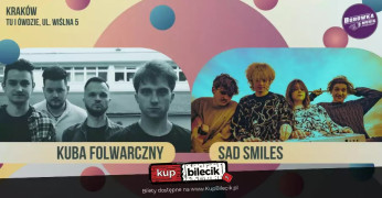 Kraków Wydarzenie Koncert Sad Smiles i Kuba Folwarczny