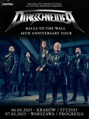 Kraków Wydarzenie Koncert Dirkschneider "Balls To The Wall - 40th Anniversary Tour" + Crownshift + All For Metal