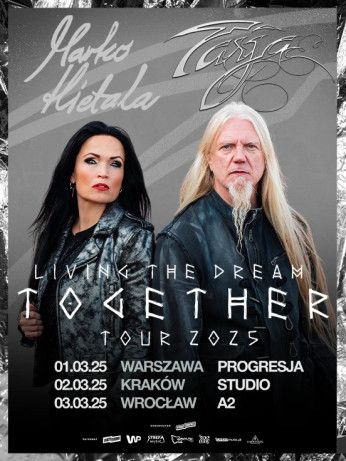 Kraków Wydarzenie Koncert LIVING THE DREAM TOGETHER TOUR 2025: TARJA TURUNEN & MARKO HIETALA