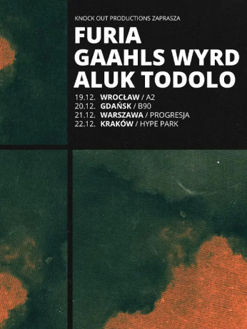 Kraków Wydarzenie Koncert Furia + Gaahls Wyrd + Aluk Todolo