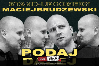 Kraków Wydarzenie Stand-up Maciej Brudzewski w nowym programie "Podaj dalej"