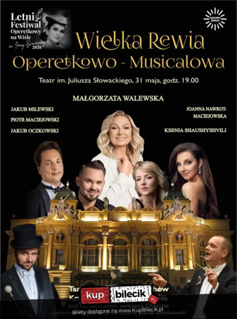 Kraków Wydarzenie Koncert Letni Festiwal Operetkowy na Wiśle im. Iwony Borowickiej