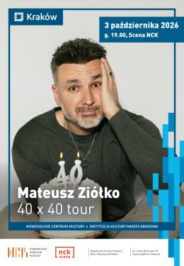 Kraków Wydarzenie Koncert Mateusz Ziółko 40 x 40 tour