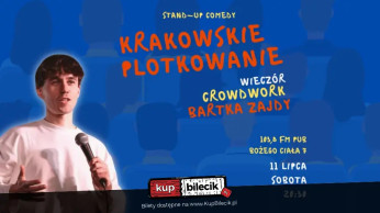 Kraków Wydarzenie Stand-up Stand-up Kraków: WIECZÓR CROWDWORK BARTKA ZAJDY