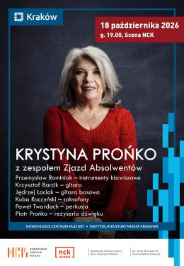 Kraków Wydarzenie Koncert Krystyna Prońko z zespołem „Zjazd Absolwentów”