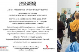 Kraków Wydarzenie Wystawa 25 lat malarstwa w Otwartej Pracowni - wystawa