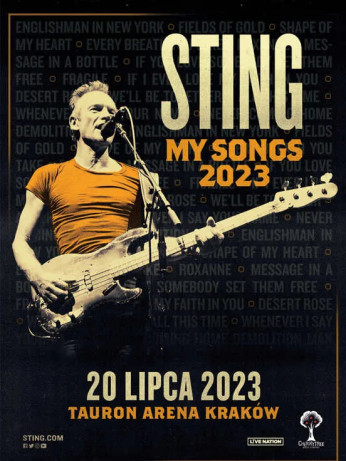 Kraków Wydarzenie Koncert STING My Songs 2023