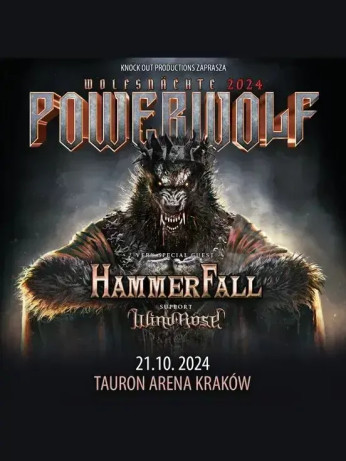 Kraków Wydarzenie Koncert Powerwolf+ Hammerfall + Wind Rose