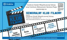 Kraków Wydarzenie Inne wydarzenie 18.04.2024, godz.17.00 – SENIORALNY KLUB FILMOWY CSW SOLVAY/CAS PASJA