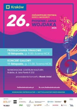 Kraków Wydarzenie Koncert Koncert galowy - 26. Ogólnopolski Festiwal Dzieci i Młodzieży „Piosenki Jana Wojdaka”