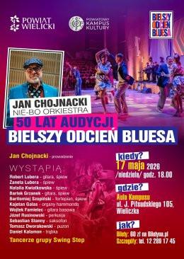 Wieliczka Wydarzenie Koncert Jan Chojnacki Nie-Bo Orkiestra - 50 lat audycji „Bielszy odcień bluesa”