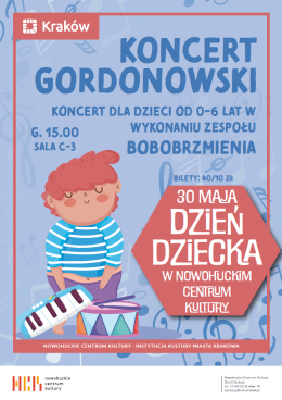 Kraków Wydarzenie Koncert Koncert gordonowski z okazji Dnia Dziecka – BOBOBRZMIENIA