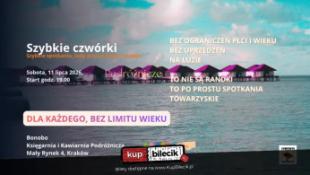 Kraków Wydarzenie Inne wydarzenie Lipcowe Szybkie Czwórki - tam, gdzie letnie wieczory sprzyjają nowym znajomościom